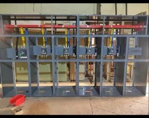 Open busbar control panel construction